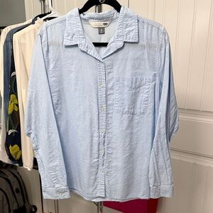 Old Navy Light Blue Women's Button Down Shirt